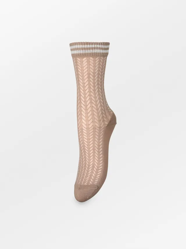 becks-ndergaard-zilla-sporty-cotta-sock-socken-braun-wei image 1