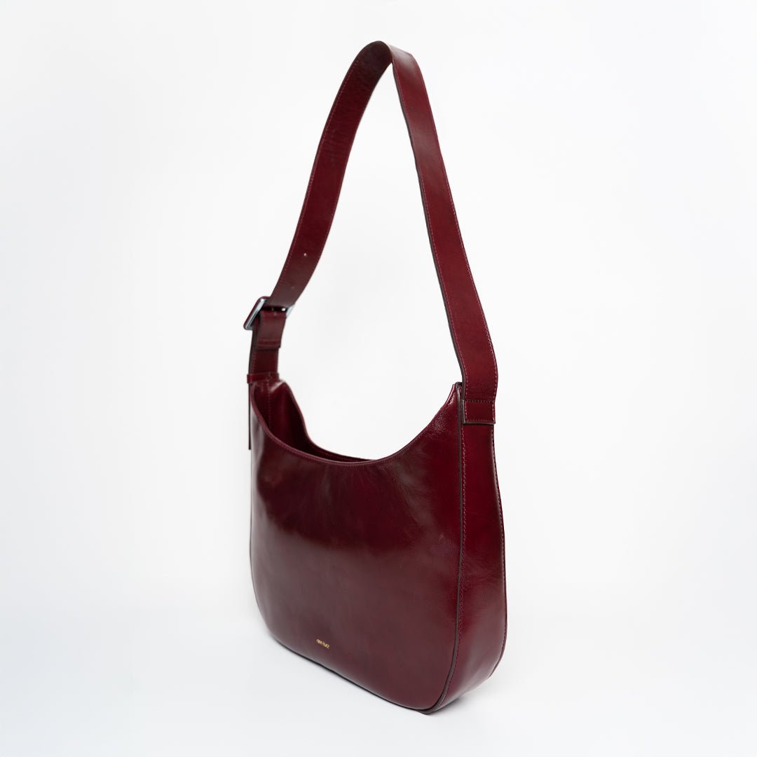 ann-kurz-versatile-hobo-shopper-nappa-burgundy-leder image 3