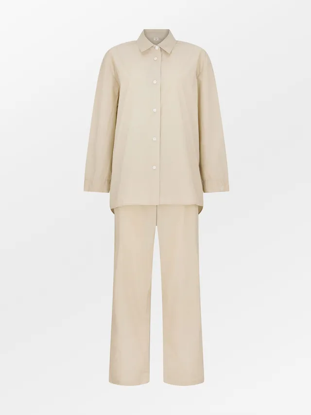 becks-ndergaard-essential-pyjamas-set-beige-schlafanzug image 1