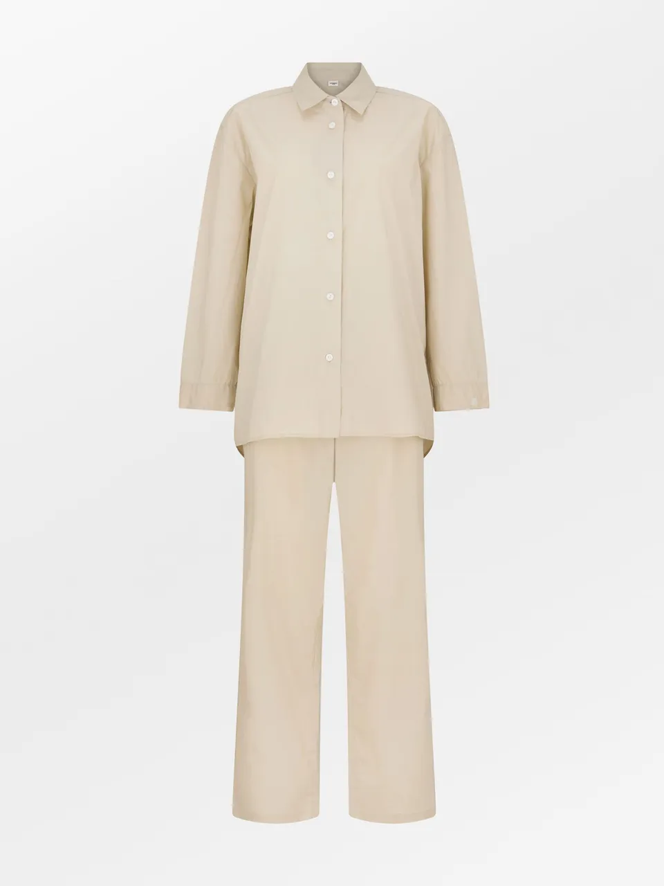 becks-ndergaard-essential-pyjamas-set-beige-schlafanzug image 1