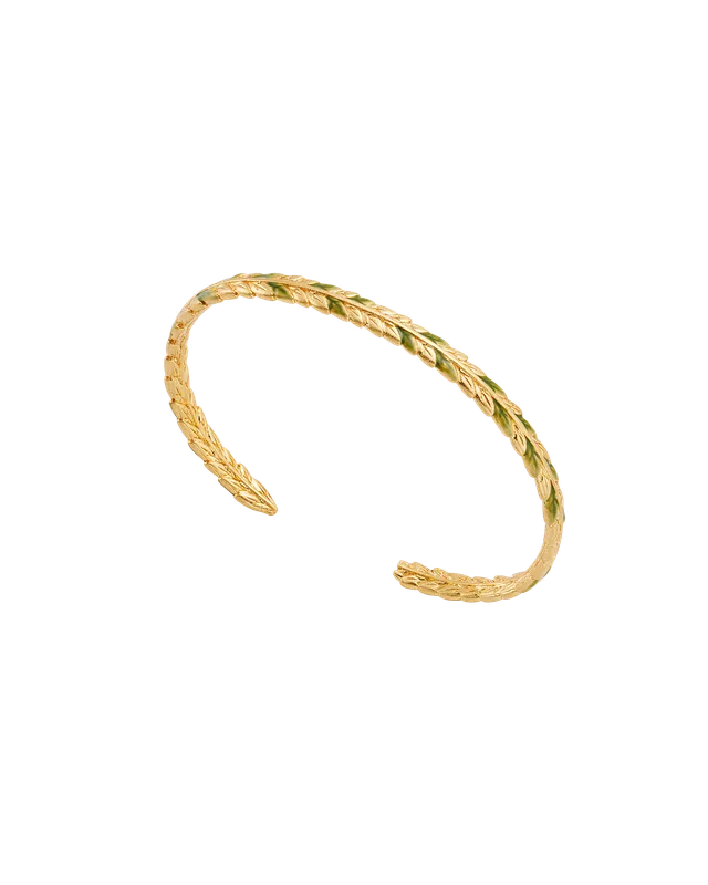 fable-england-wheat-bangle-armreif-gold-mit-weizenmotiv image 1