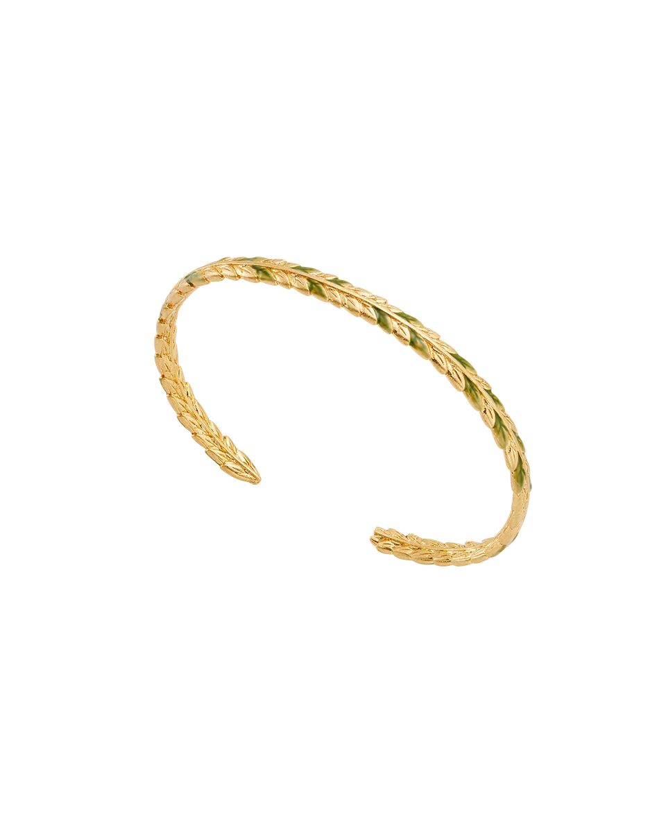 fable-england-wheat-bangle-armreif-gold-mit-weizenmotiv image 1
