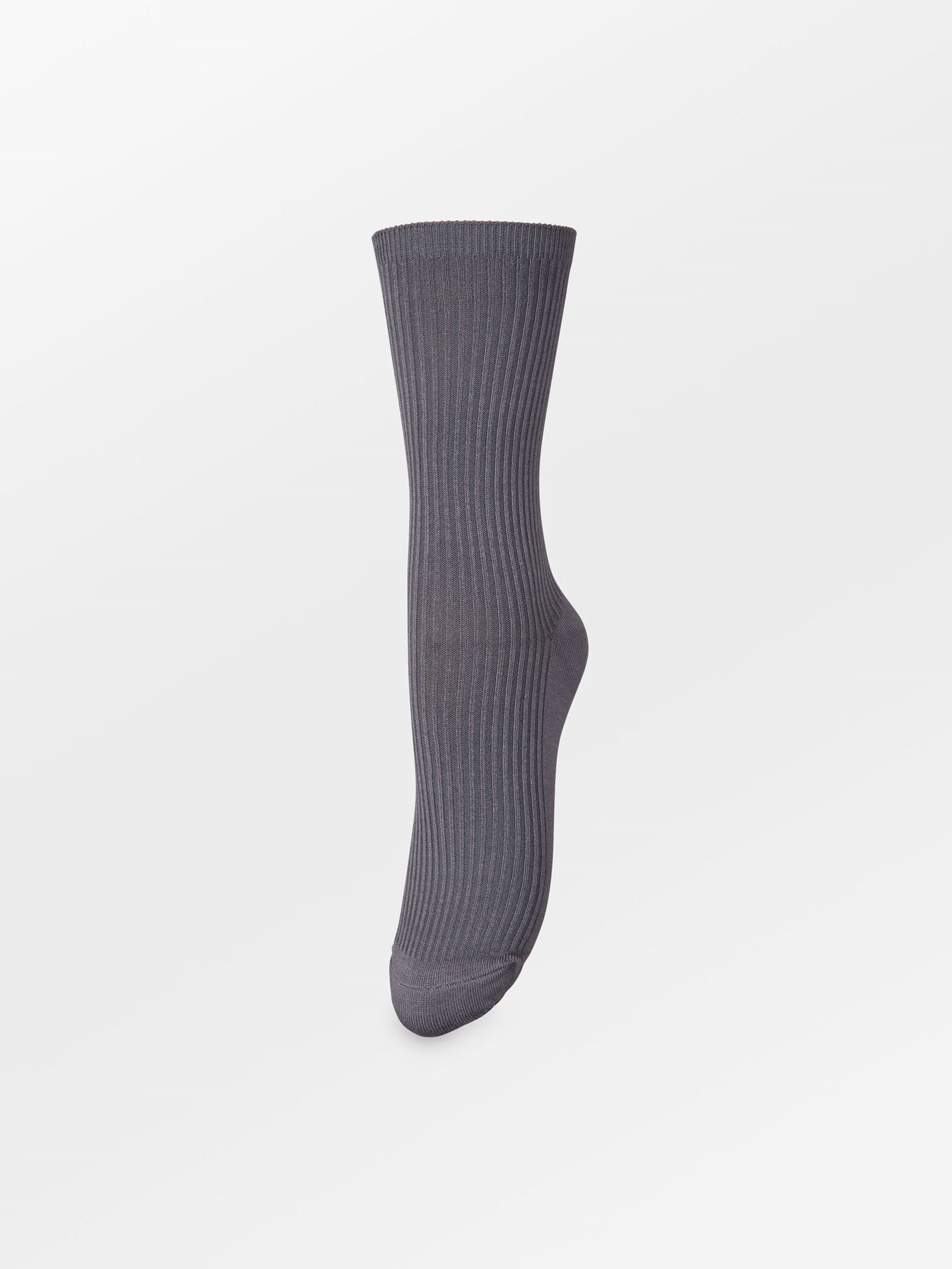 becks-ndergaard-telma-solid-socken-turbulence-gray-bambus image 1