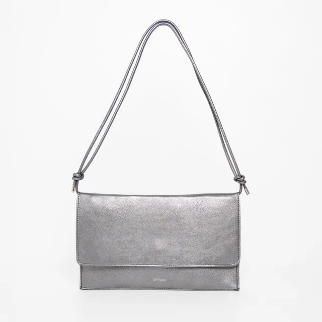 ann-kurz-thin-clutch-clutch-metallic-dark-silver image 1
