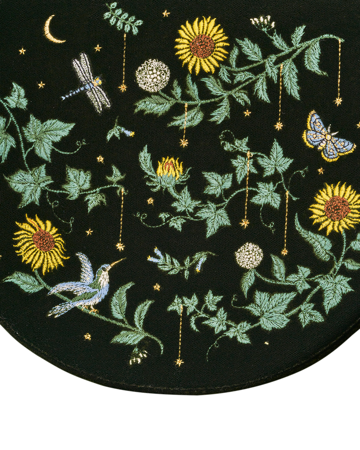 fable-charlotte-sunflower-top-handle-bag-samt-gr-n image 4