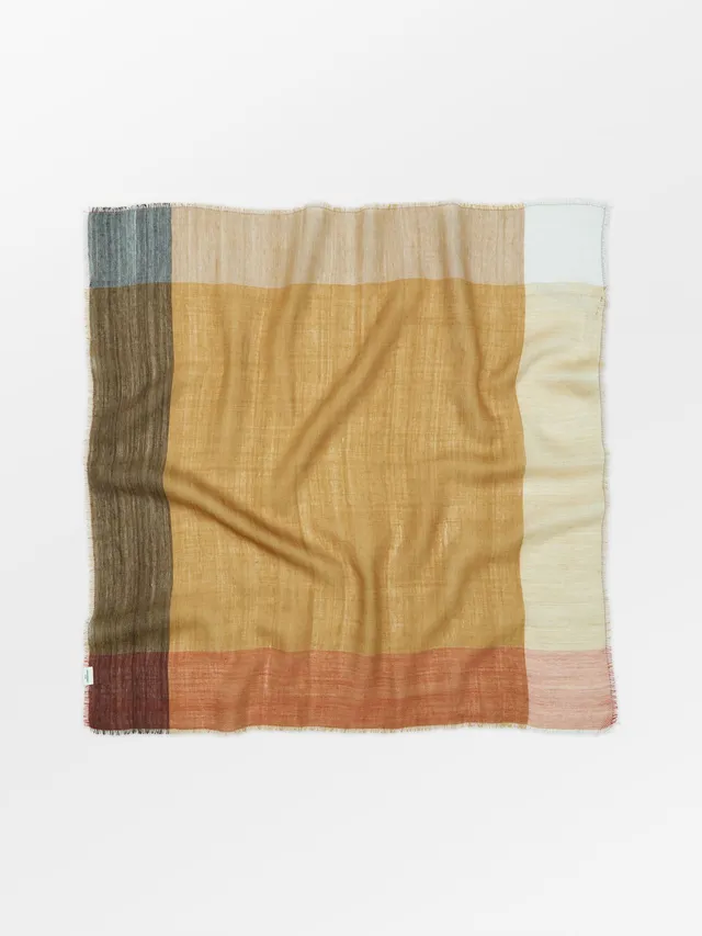 becks-ndergaard-ekko-wica-schal-65x65-wolle-braun-fransen image 1