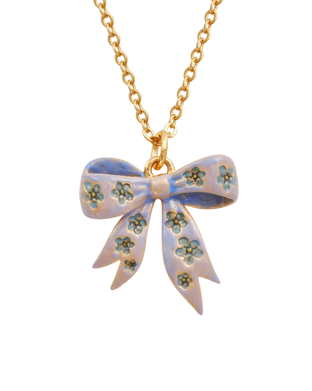 fable-england-jewellery-forget-me-not-halskette-schleife-gold image 1