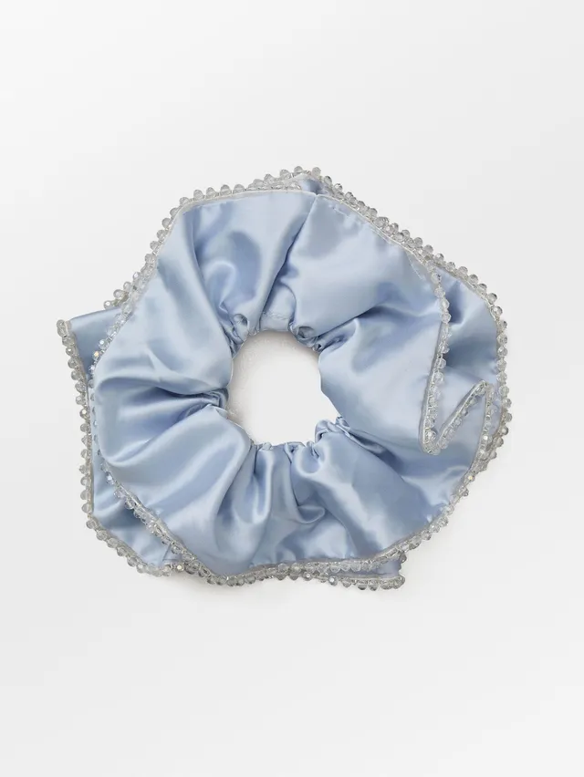 becks-ndergaard-luster-bead-scrunchie-haargummi-blau image 1