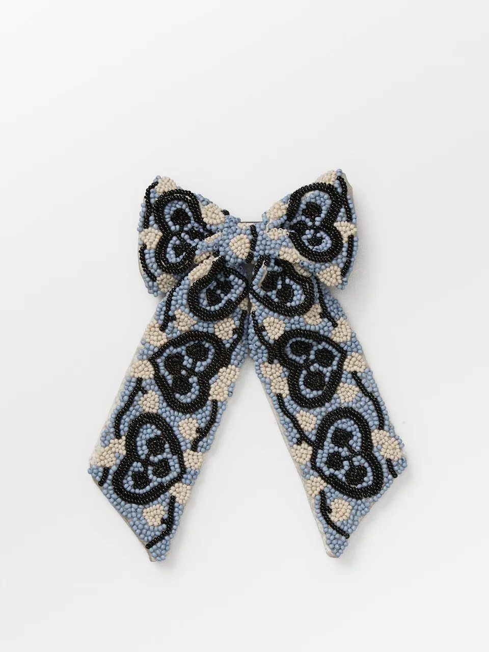 becks-ndergaard-hearty-bow-clip-haarspange-kentucky-blue-perlen image 1