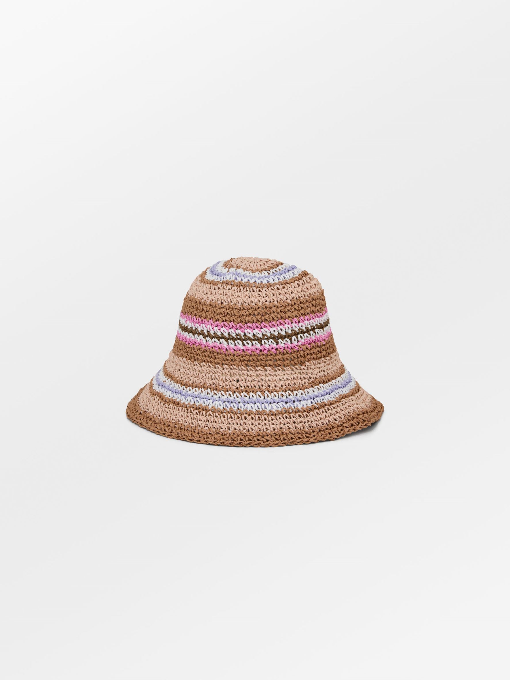 becks-ndergaard-saverina-strohhut-gestreift-mocha-brown image 1