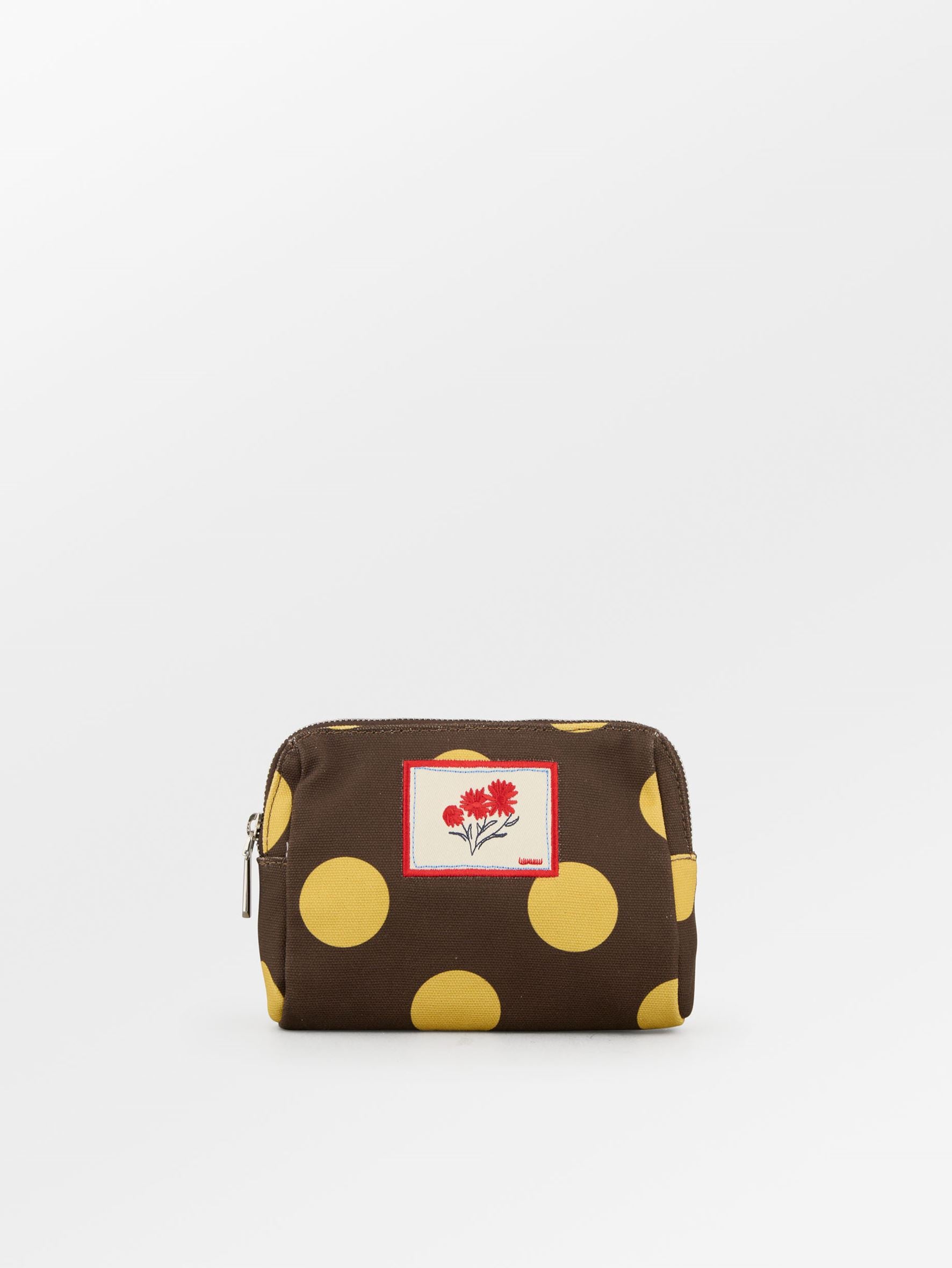 becks-ndergaard-maxi-polka-canvas-pouch-kosmetiktasche-braun image 1