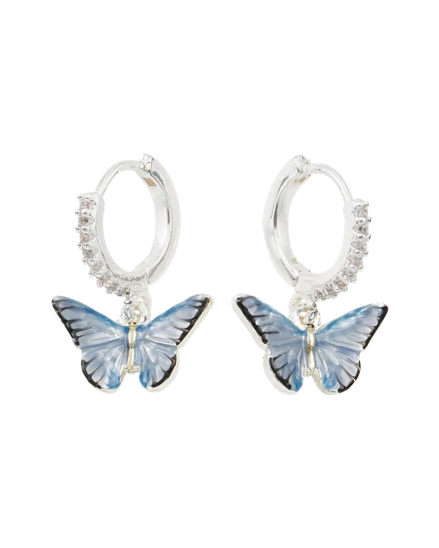 fable-england-jewellery-blue-butterfly-silber-ohrringe-schmetterling image 1