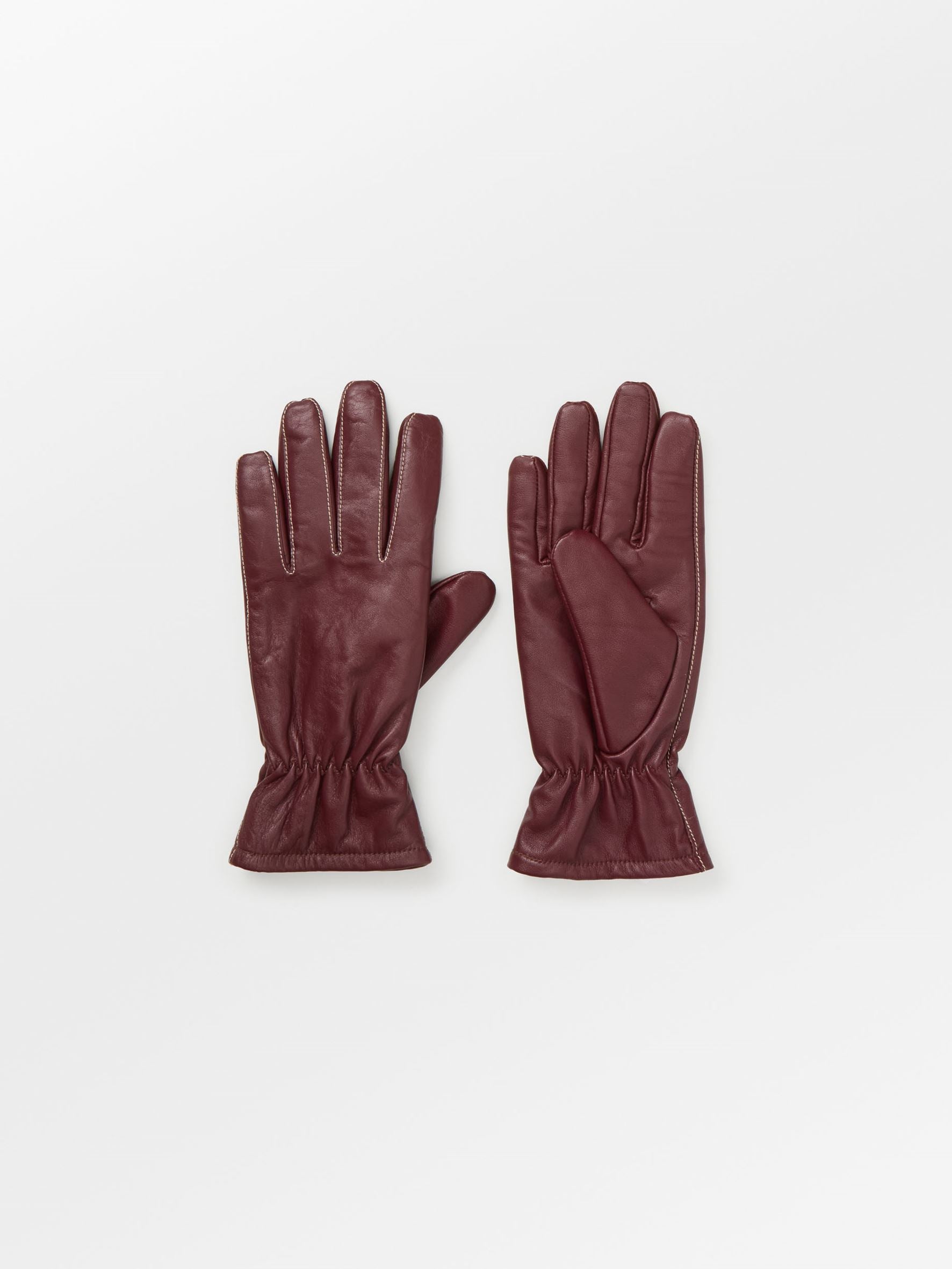 becks-ndergaard-smooth-leather-handschuhe-burgundy-schafleder image 1