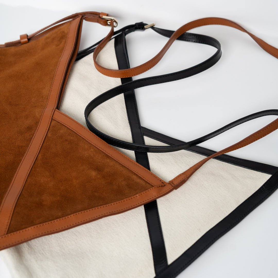 ann-kurz-split-shape-tote-shopper-cuero-wildleder-mix image 2