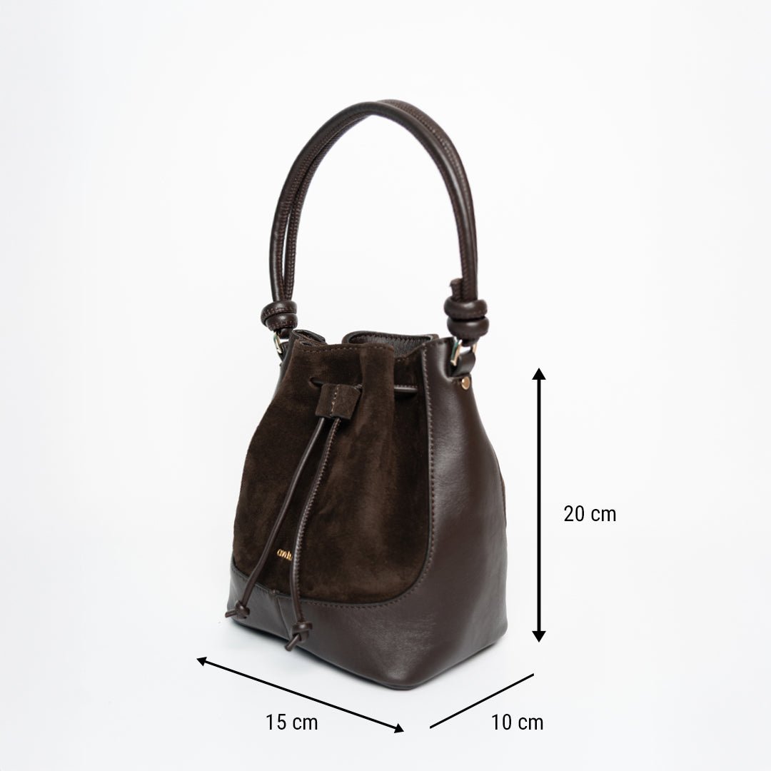 ann-kurz-mini-saku-beuteltasche-suede-mix-mocha-leder image 4