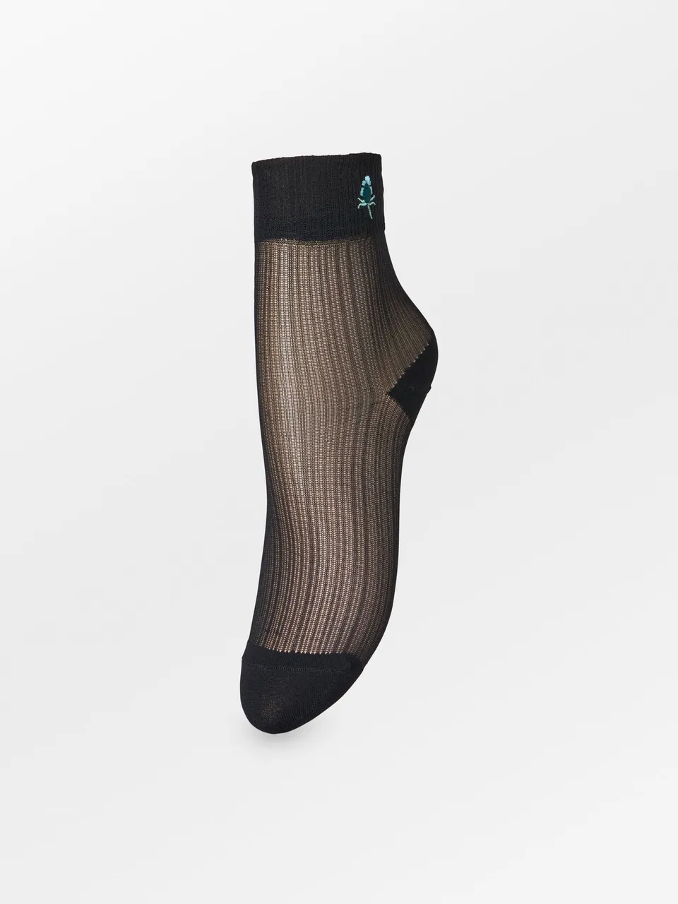 becks-ndergaard-bloomy-sheer-socken-schwarz-37-39-feinstrumpf image 1