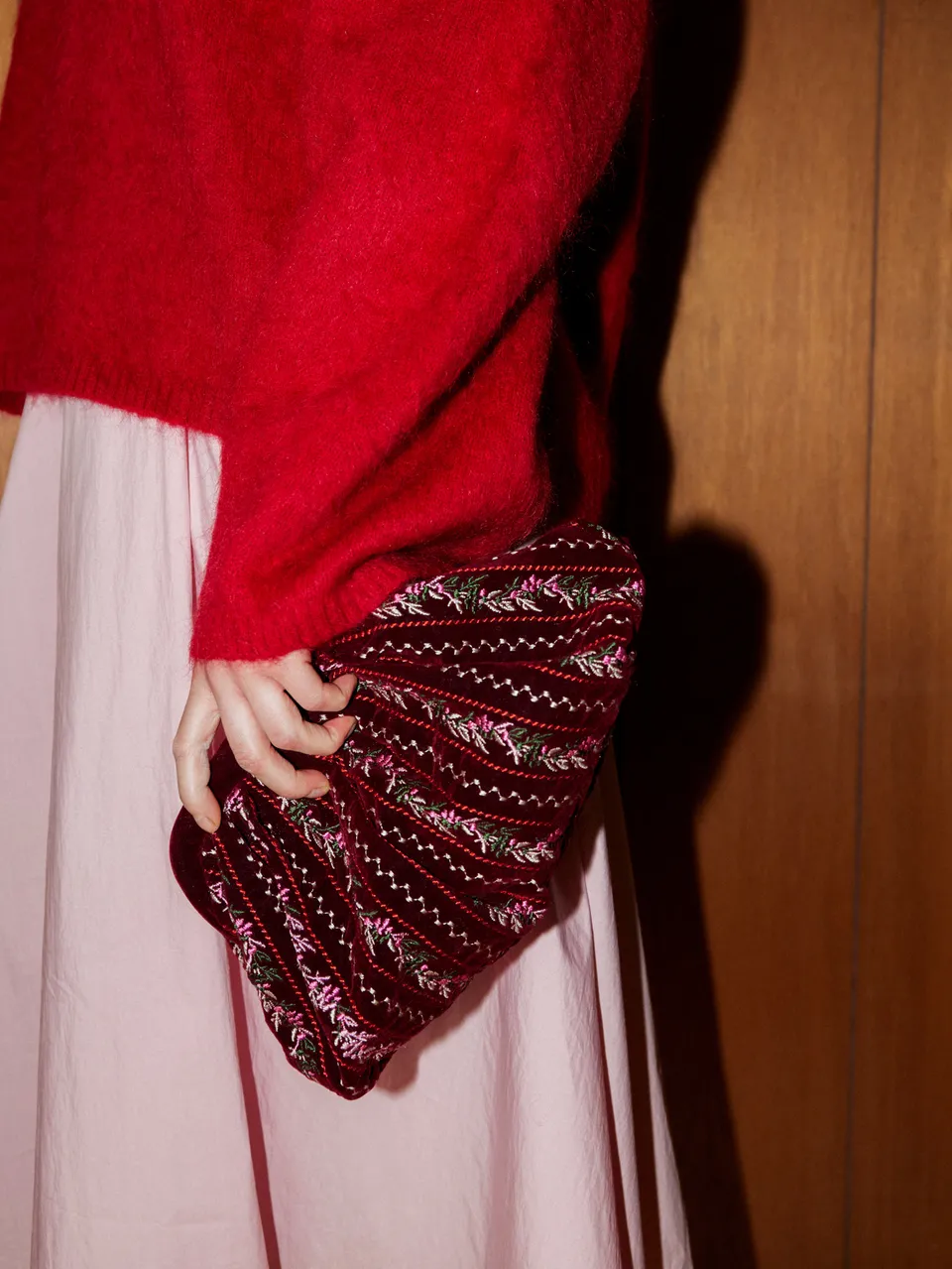 becks-ndergaard-ribbonia-velvet-bonita-tasche-bordeaux image 1