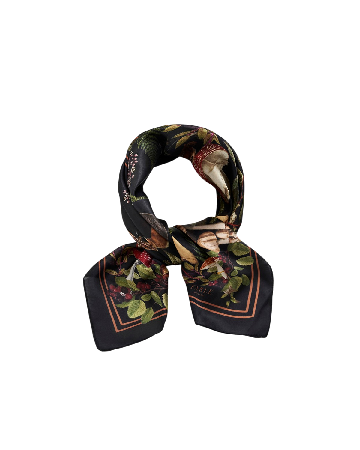 fable-england-orla-mushroom-tuch-schwarz-pilzmuster image 3