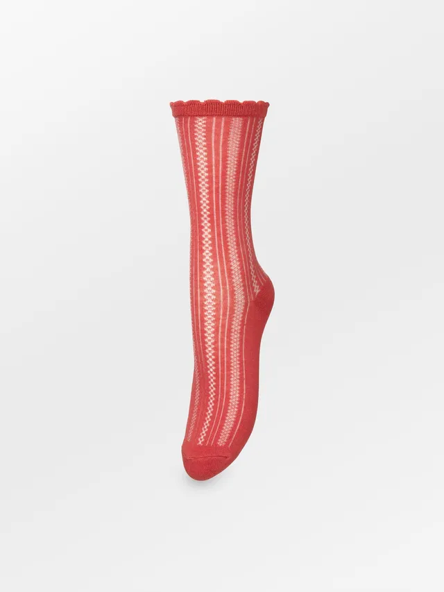becks-ndergaard-crochia-cotta-sock-socken-red-ochre image 1