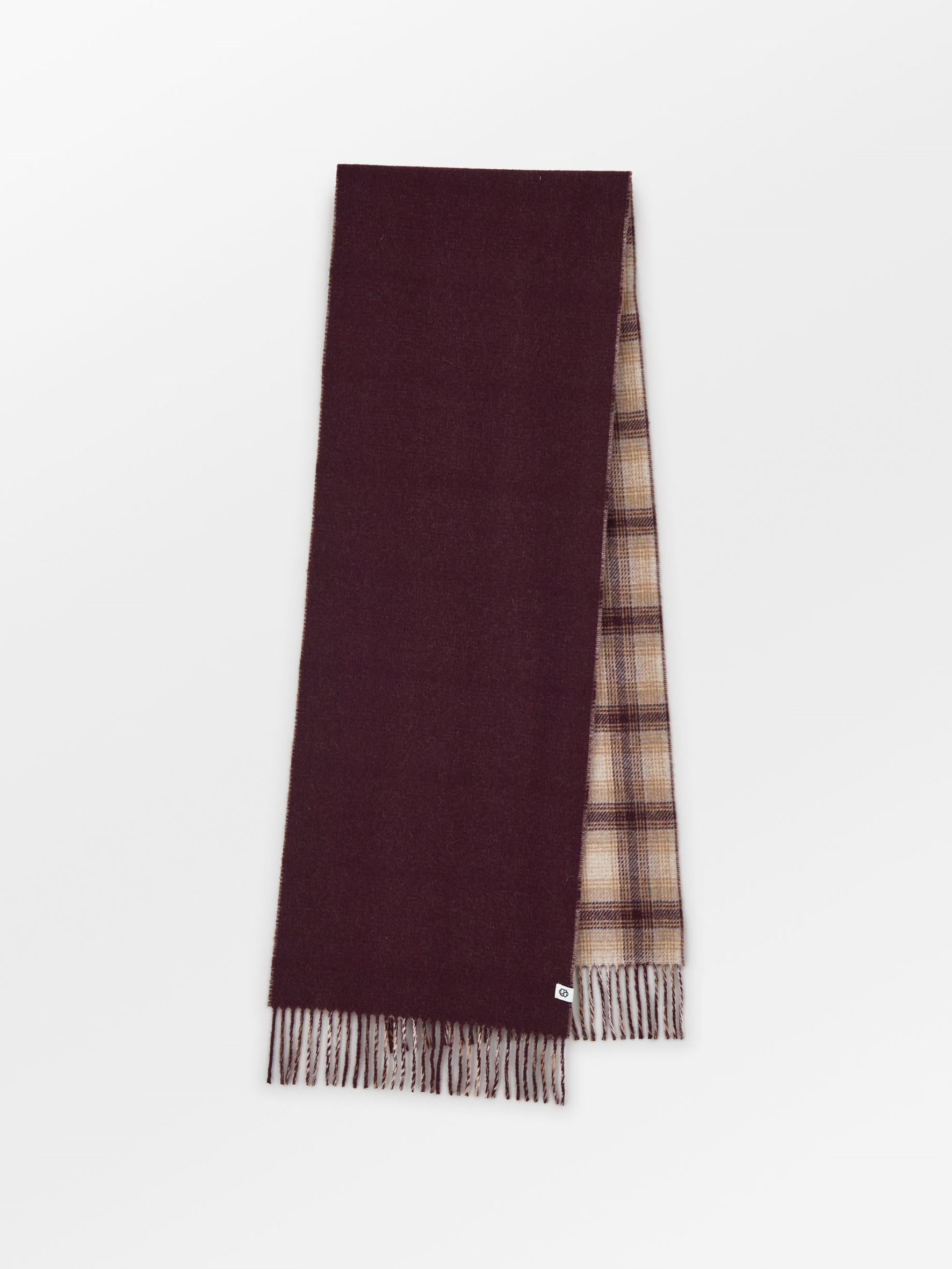becks-ndergaard-elorenca-schal-wolle-burgundy-karo-37x220 image 1