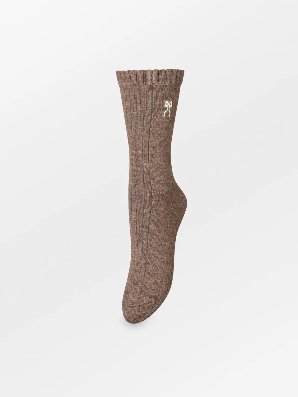 becks-ndergaard-bow-wola-socken-wolle-braun-schleife image 1