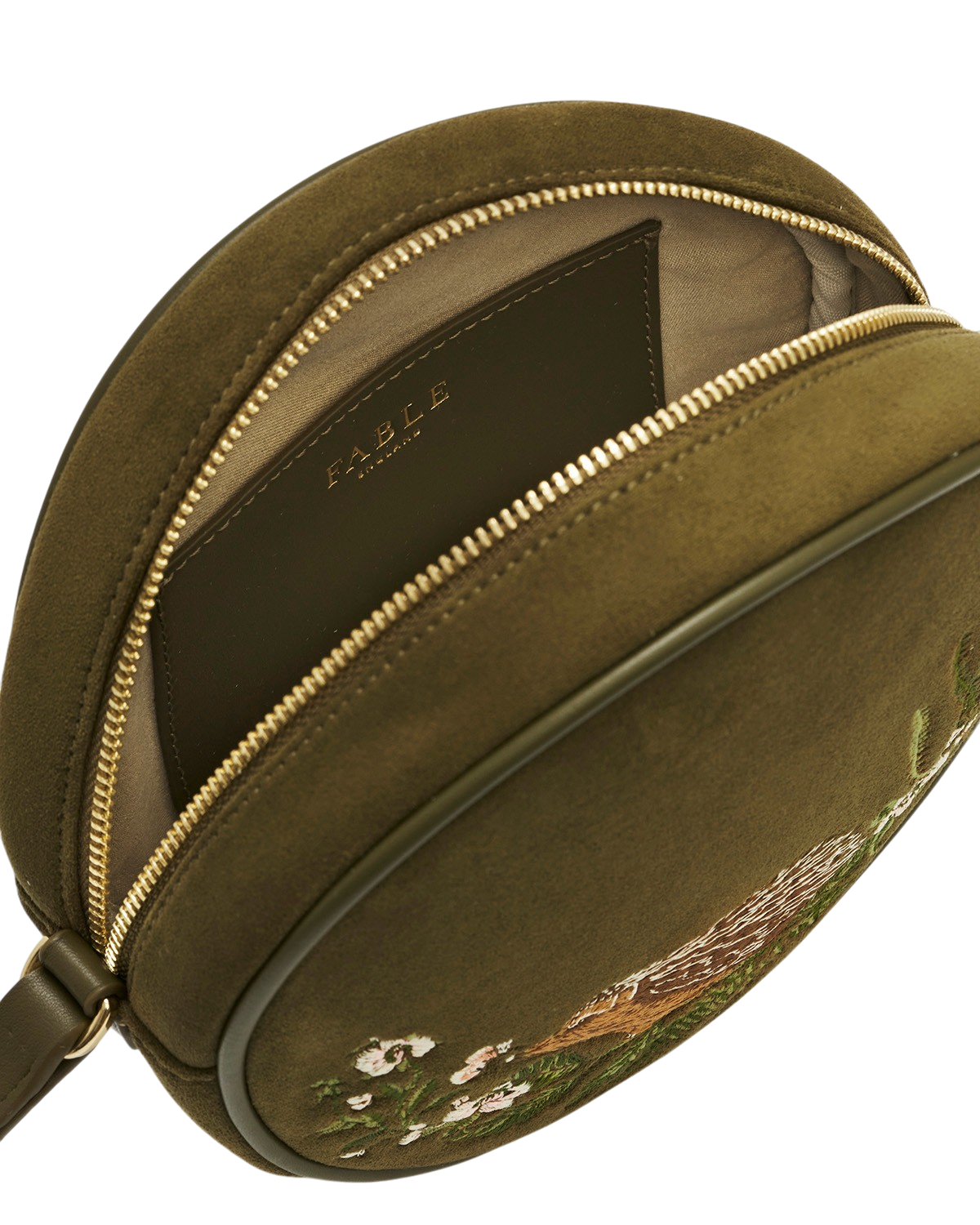 fable-england-chloe-hedgehog-circle-tasche-khaki-bestickt image 6