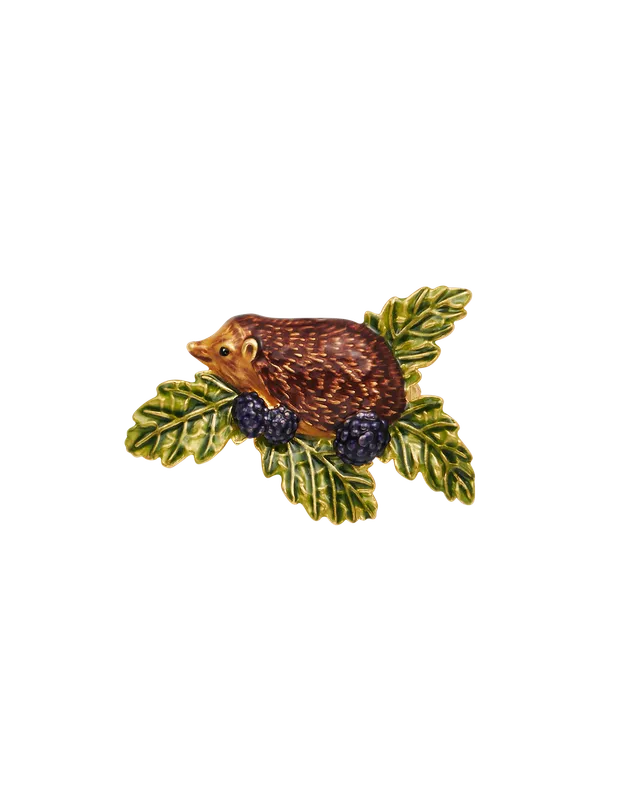 fable-england-hedgehog-blackberry-brosche-gold-igel image 1
