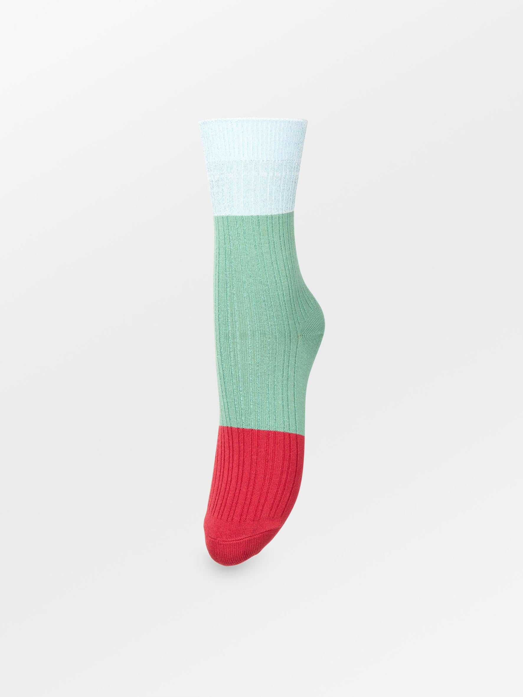 becks-ndergaard-colourblock-bam-socke-iceberg-green-bambus image 1