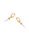 fable-england-jewellery-gold-rose-dagger-huggie-ohrringe image 4