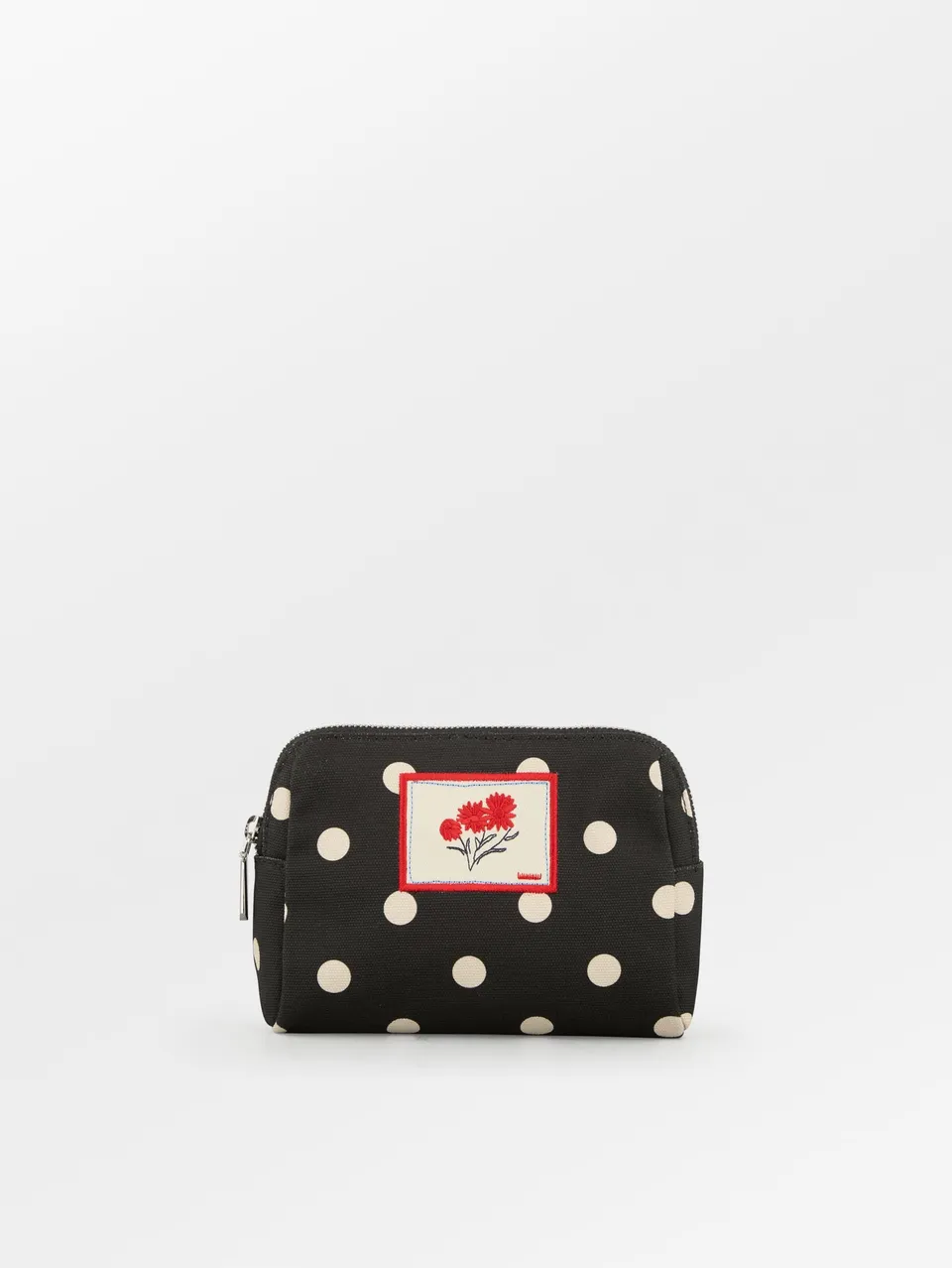 becks-ndergaard-polka-canvas-pouch-tasche-schwarz-baumwolle image 1