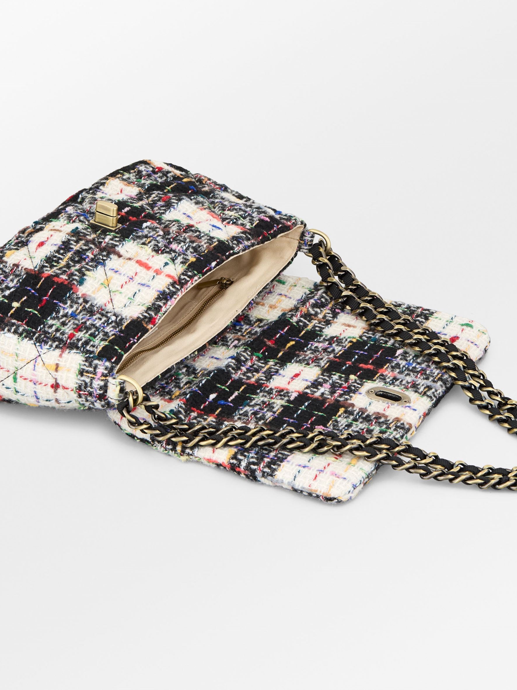 becks-ndergaard-hollis-umh-ngetasche-schwarz-boucle-karo image 2