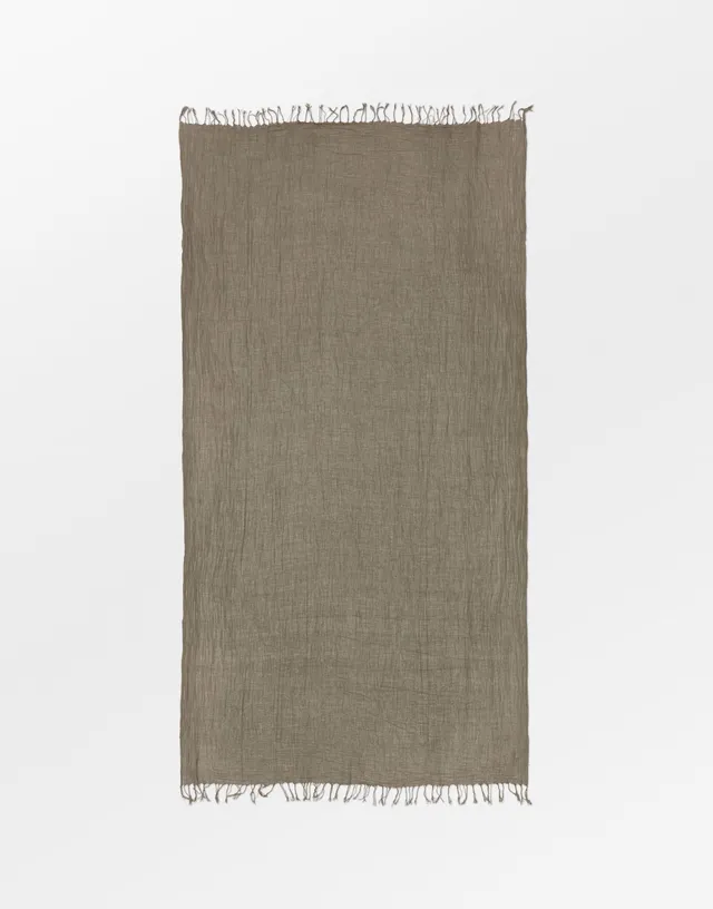 becks-ndergaard-solid-ilona-scarf-wollschal-fossil-brown image 1