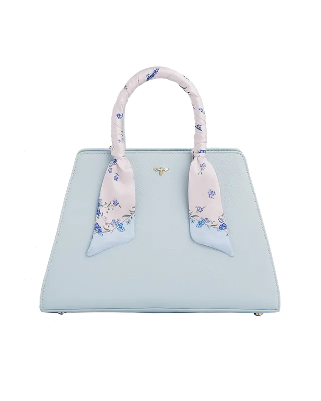 fable-england-blue-structured-tote-shopper-blau-medium image 1