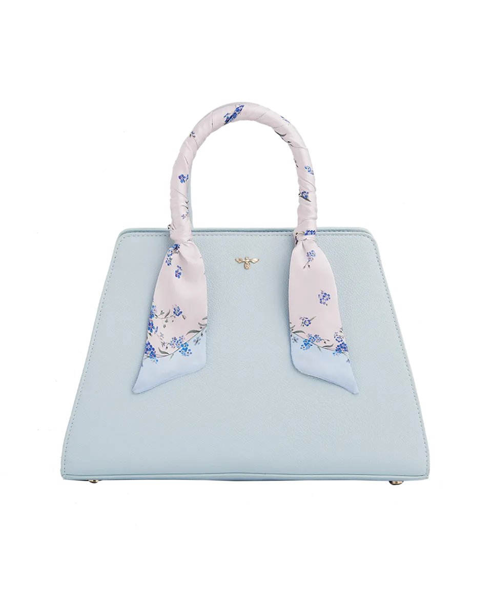 fable-england-blue-structured-tote-shopper-blau-medium image 1