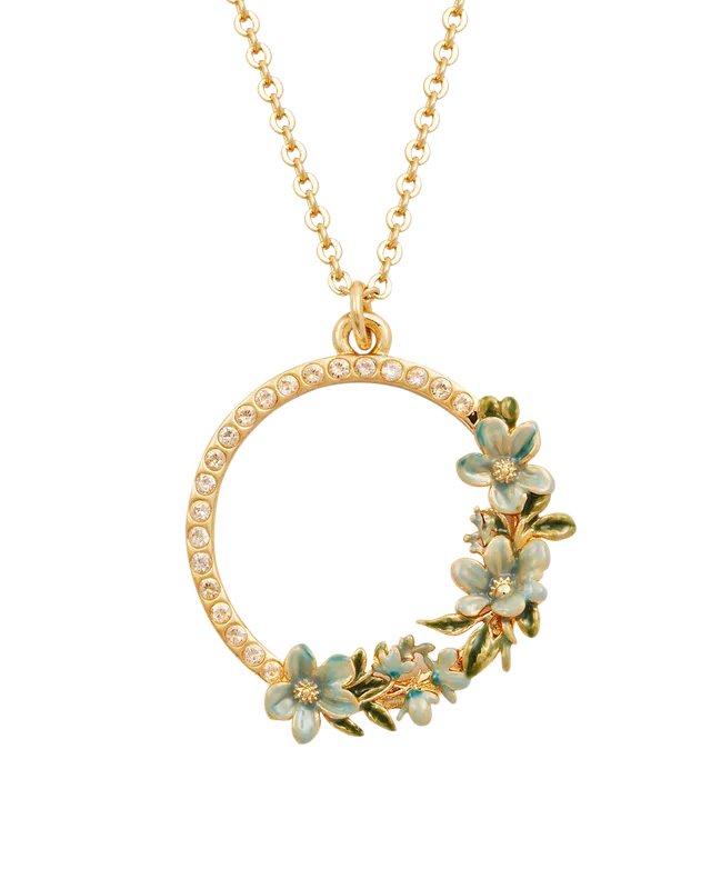 fable-england-floral-wreath-halskette-gold-blumenkranz image 1