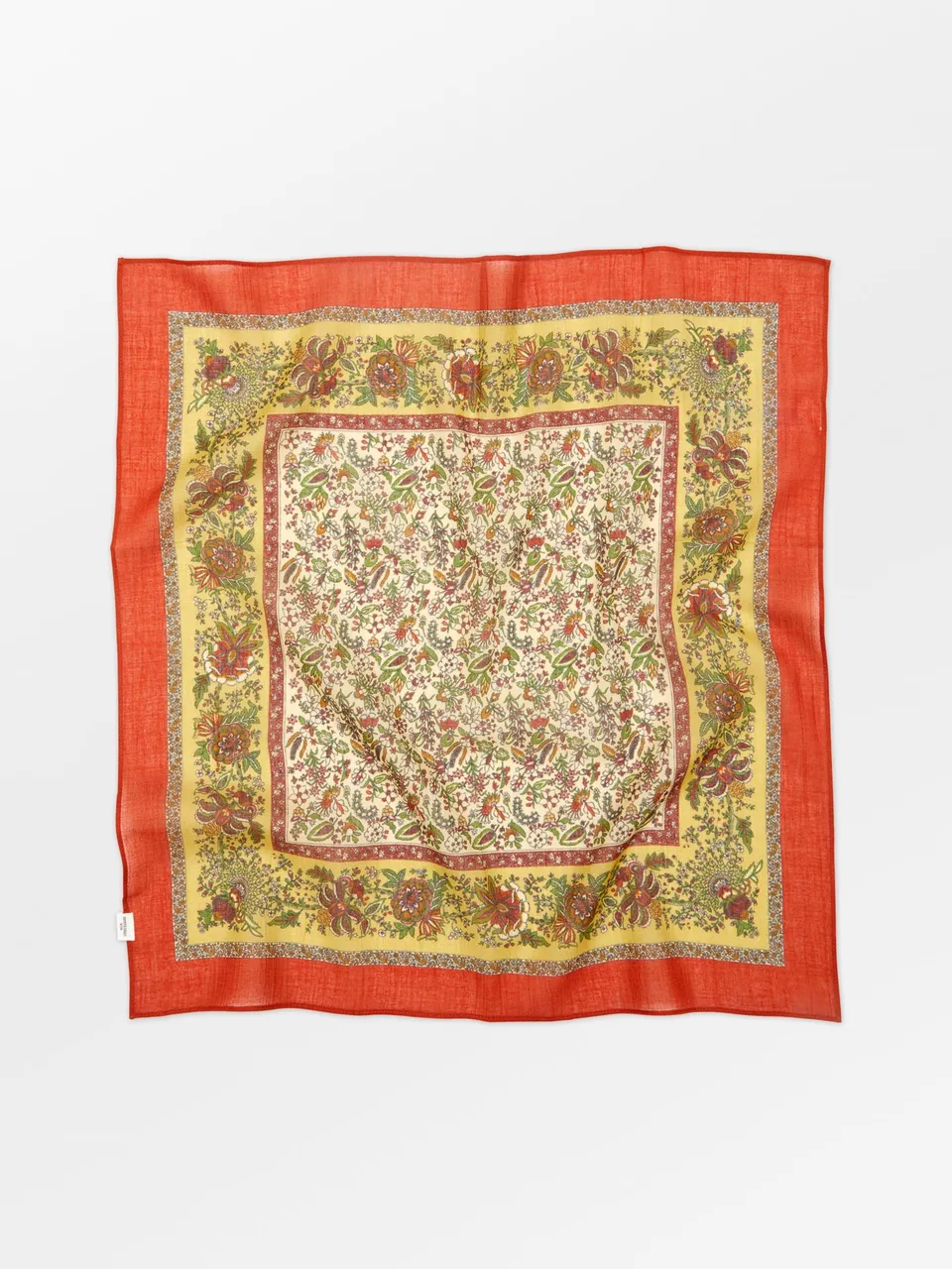 becks-ndergaard-scarves-tapisflora-cotta-schal-orange-55x55 image 1