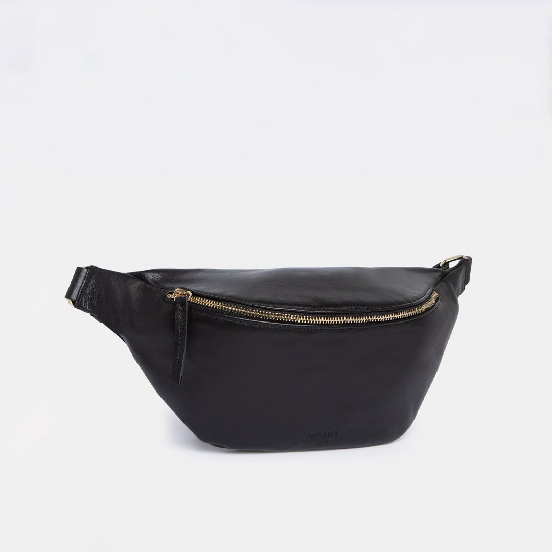 ann-kurz-bum-bags-fanny-pack-large-bauchtasche-nappa-schwarz-gold image 1