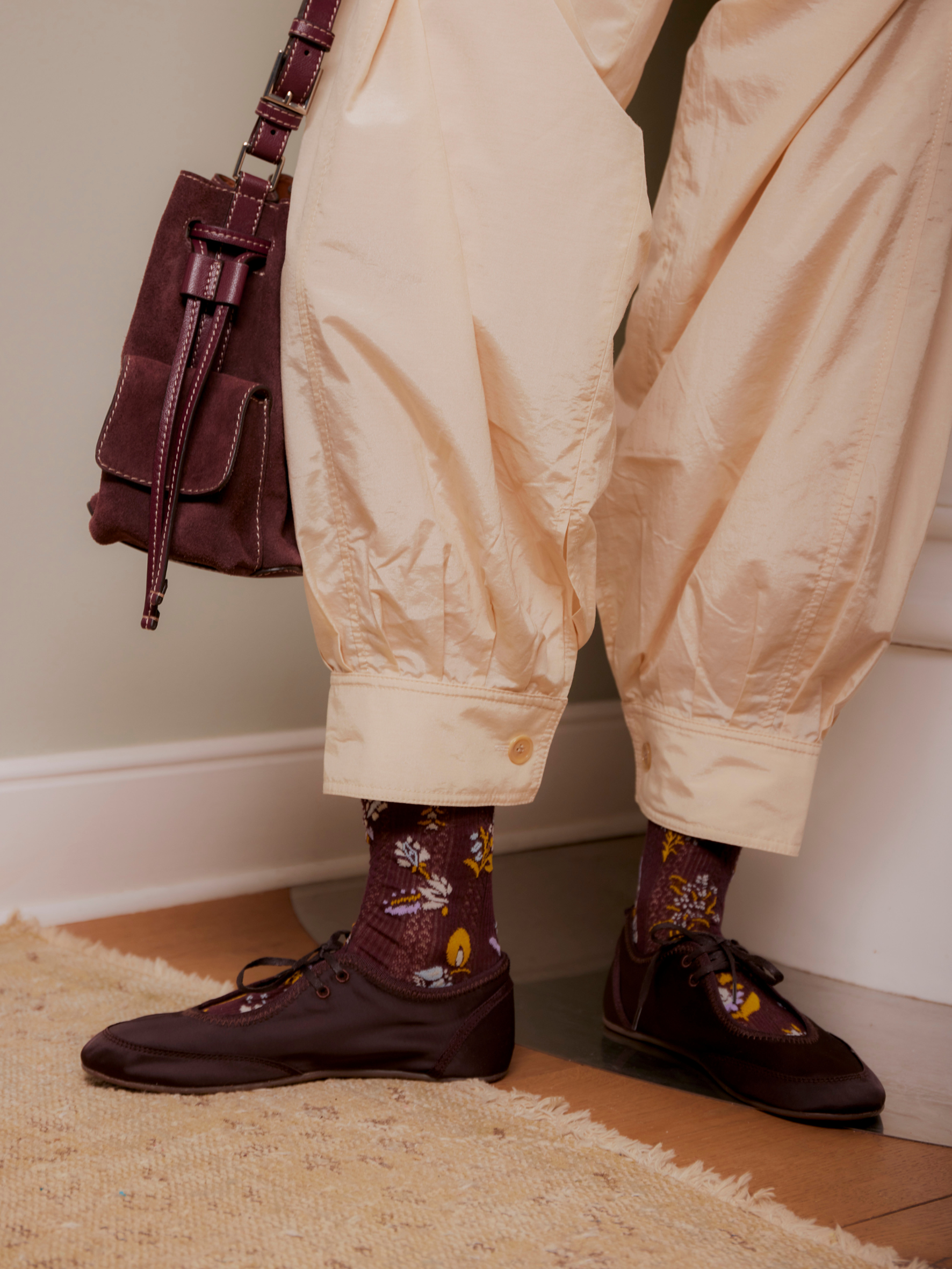 becks-ndergaard-fiora-cotta-sock-socken-maroon-baumwolle image 2