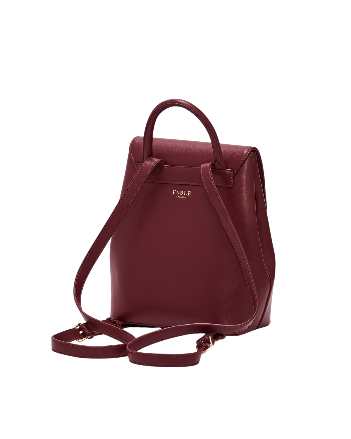 fable-england-laura-small-backpack-rucksack-burgundy image 3