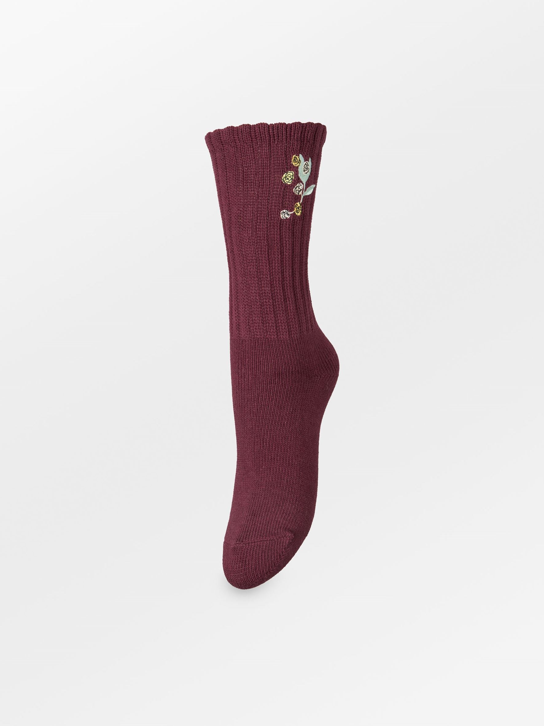 becks-ndergaard-rosy-cotta-socken-baumwolle-fig-red-37-39 image 1