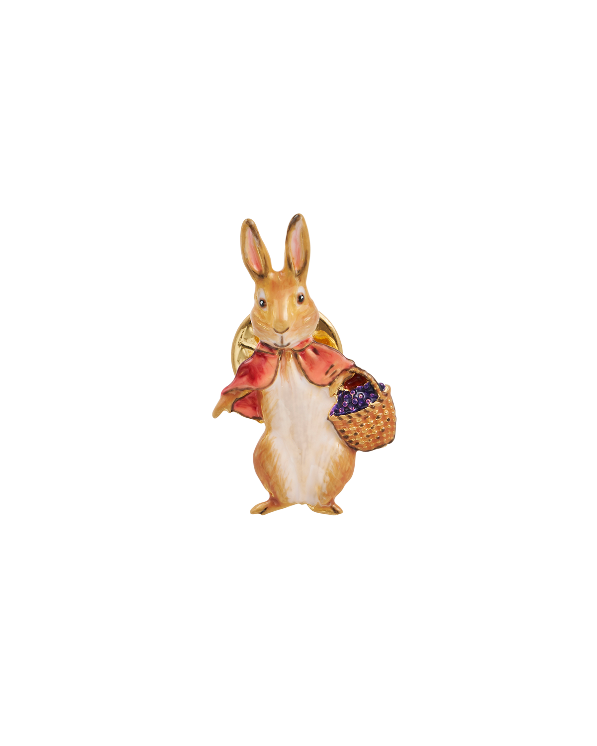 fable-england-peter-rabbit-cotton-tail-brosche-emaille-handbemalt image 1