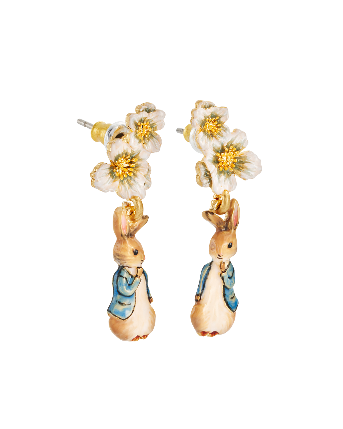 fable-england-x-peter-rabbit-floral-ohrringe-gold-h-nger image 4