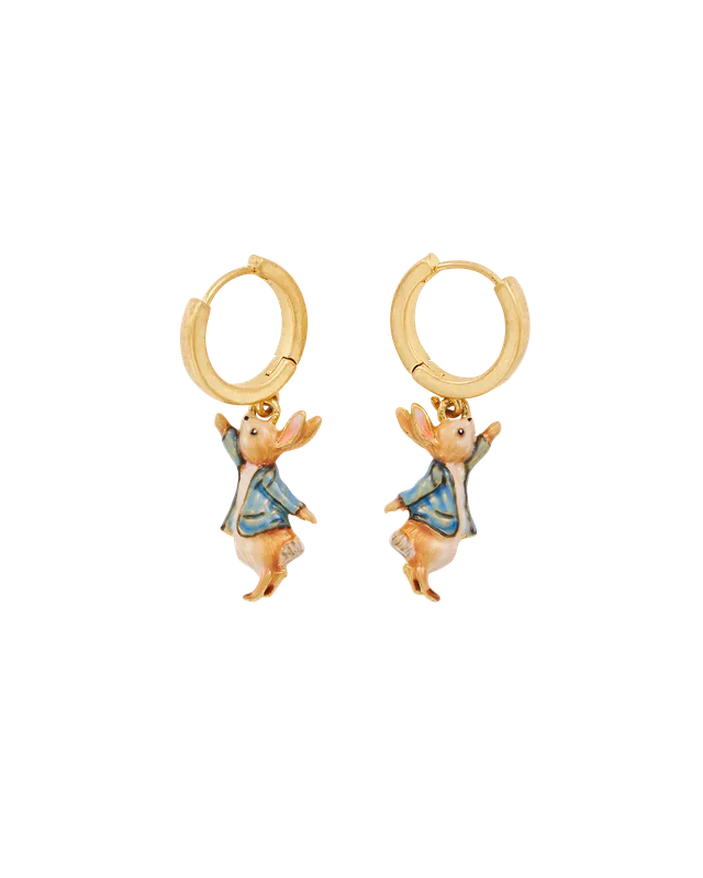 fable-england-jewellery-peter-rabbit-huggie-ohrringe-gold image 1