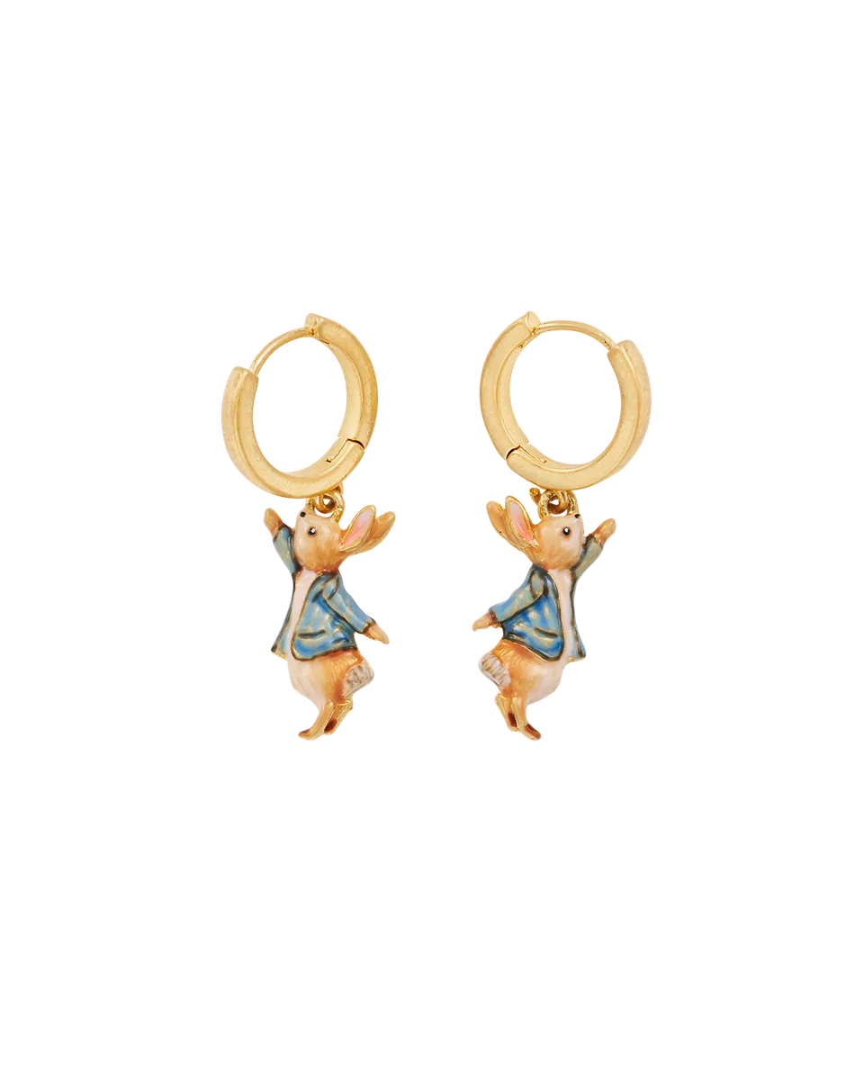 fable-england-jewellery-peter-rabbit-huggie-ohrringe-gold image 1