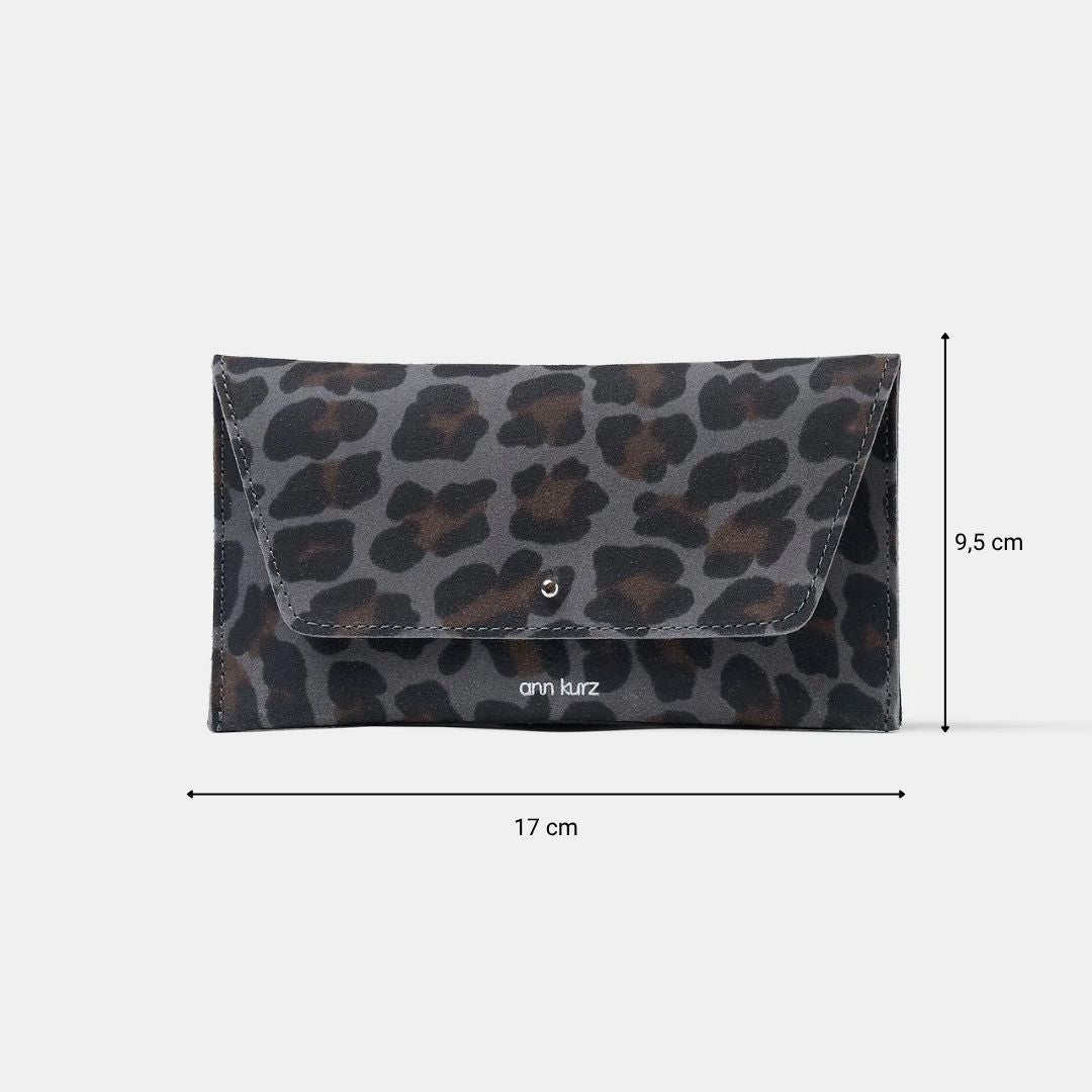 ann-kurz-mini-envelope-leder-geldb-rse-leo-grey-reissverschluss image 2