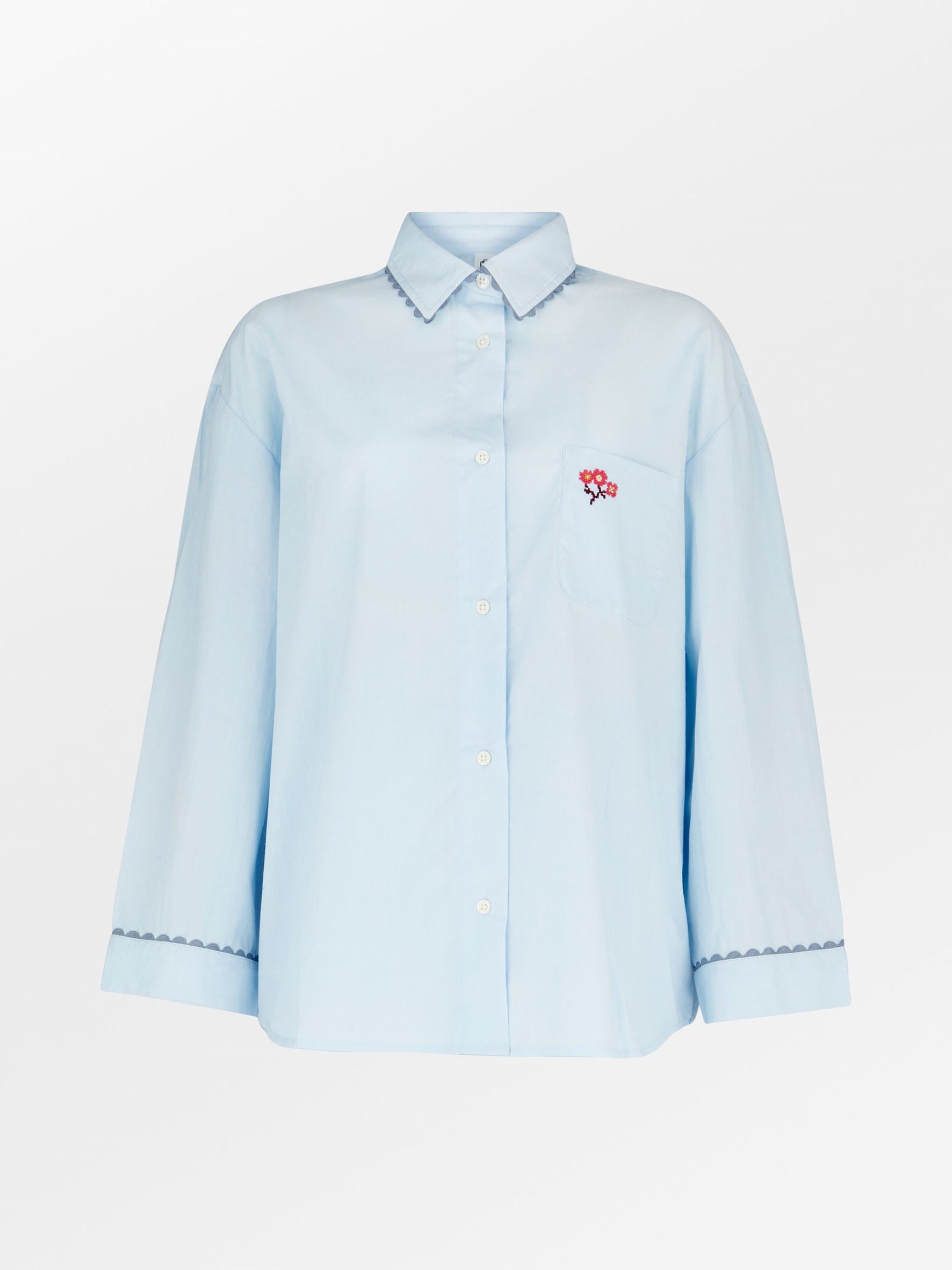 becks-ndergaard-scallop-flotile-pyjamahemd-skyway-blue image 1