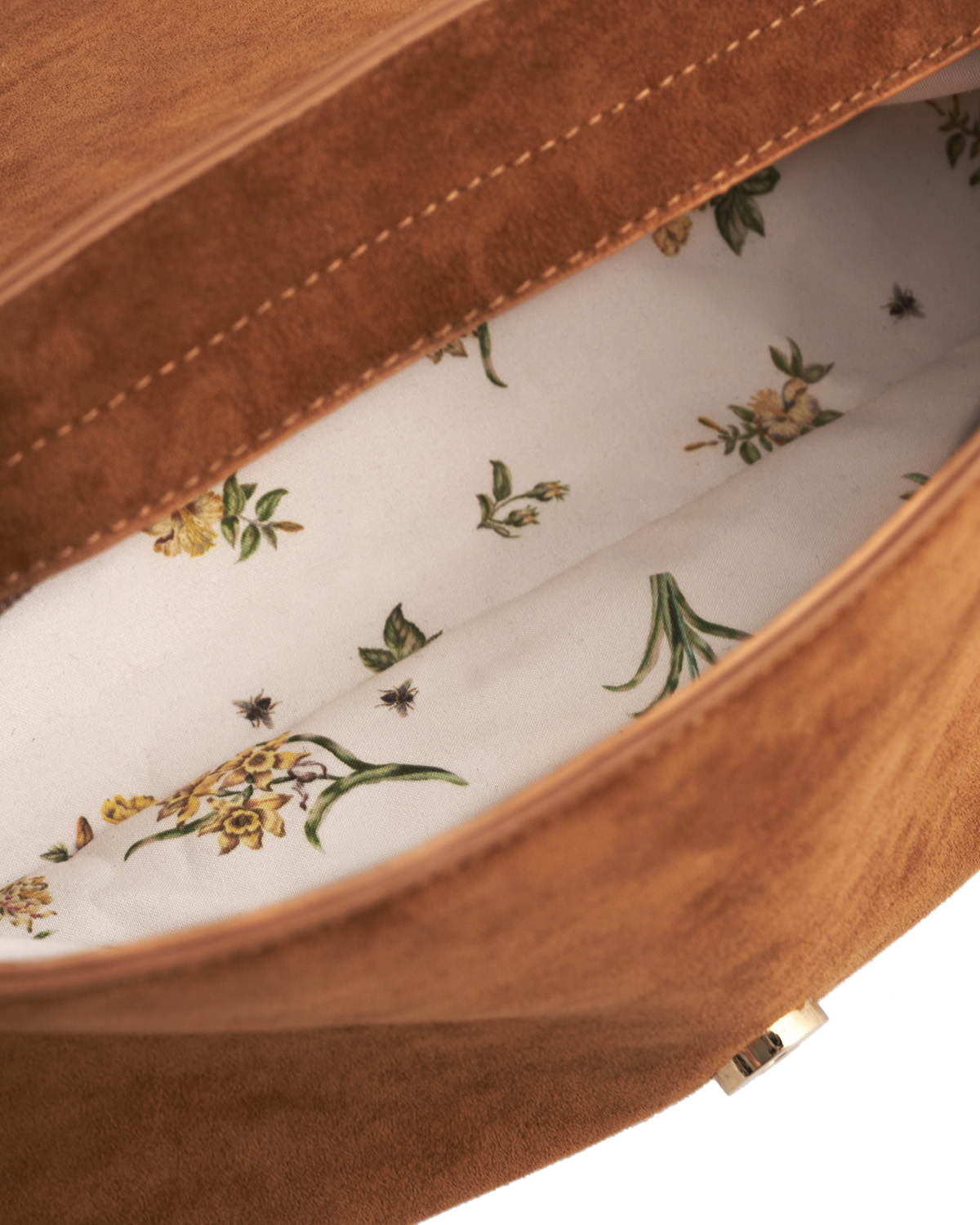 fable-england-floral-schultertasche-tan-baguette image 7