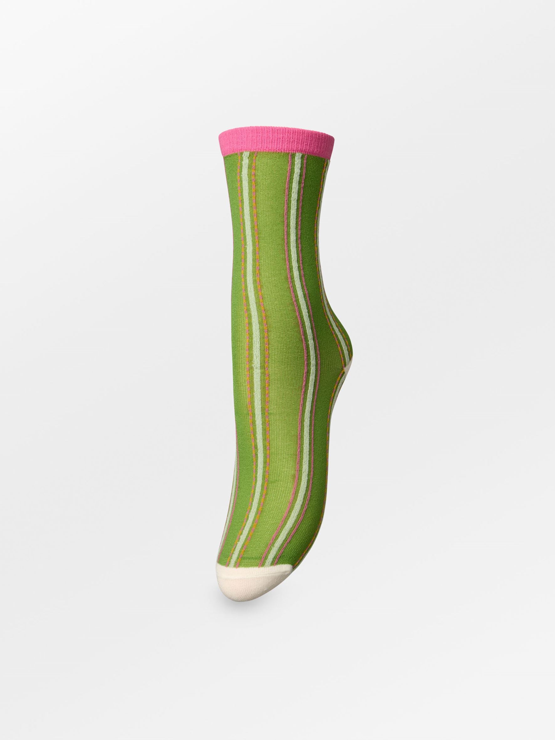 becks-ndergaard-linoa-sock-socken-grasshopper-green image 1