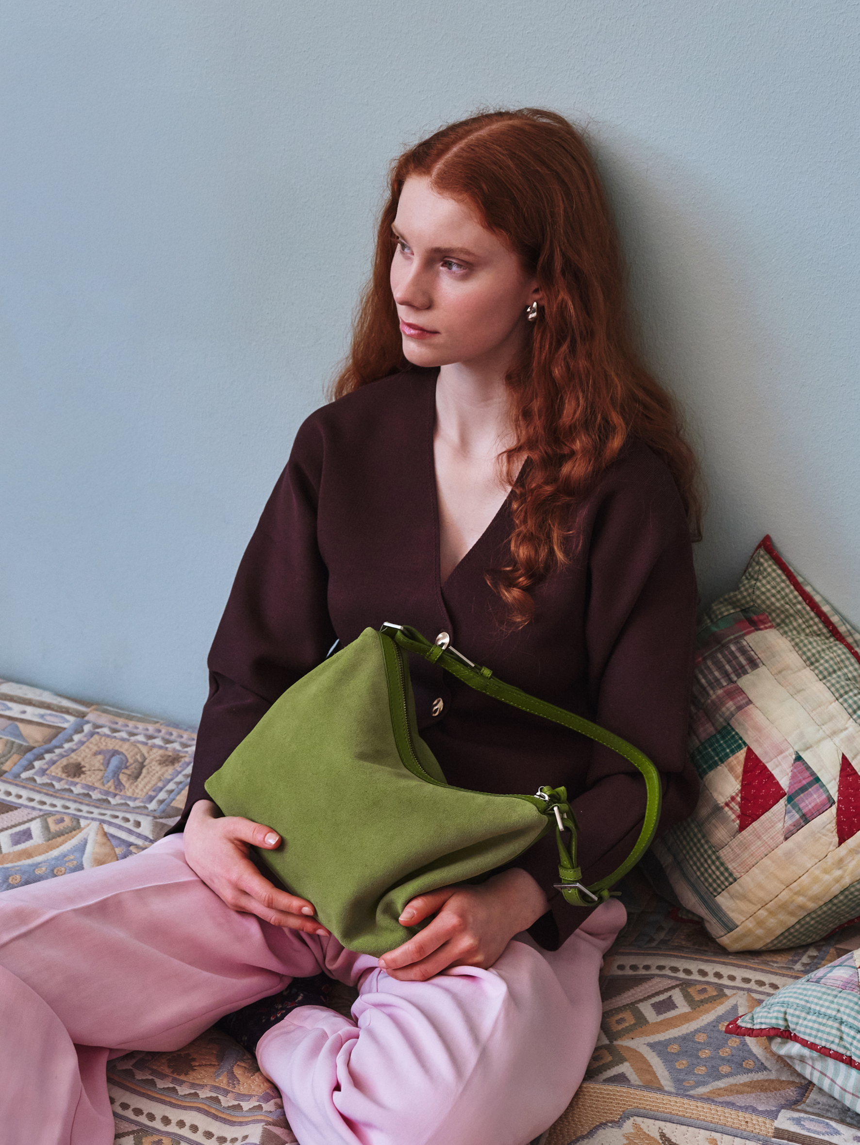 becks-ndergaard-suede-ginni-tasche-wildleder-woodbine-green-30x22 image 5