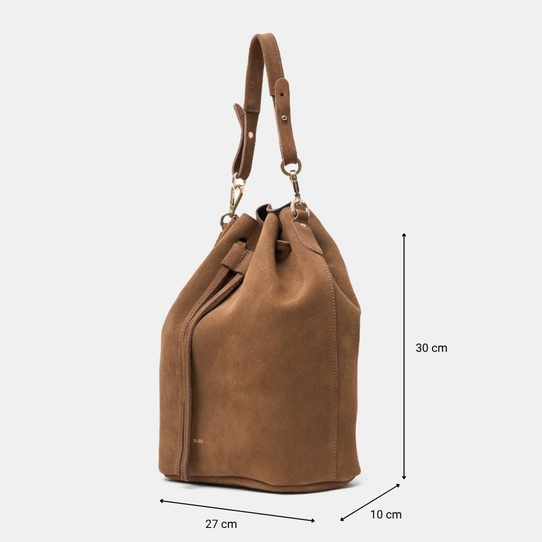 ann-kurz-saku-beuteltasche-suede-fango-leder image 3